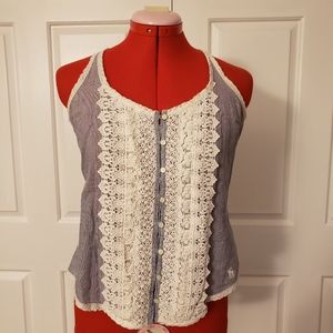 Abercrombie & Fitch Lace-Up Halter Tank